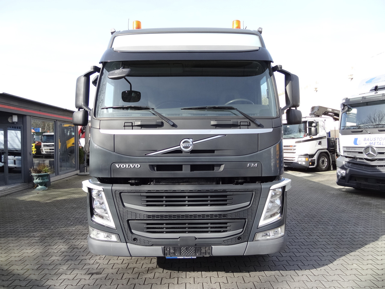 Crane truck, Dropside/ Flatbed truck Volvo FM370 6X2*4 Kennis K14 Kran: picture 8