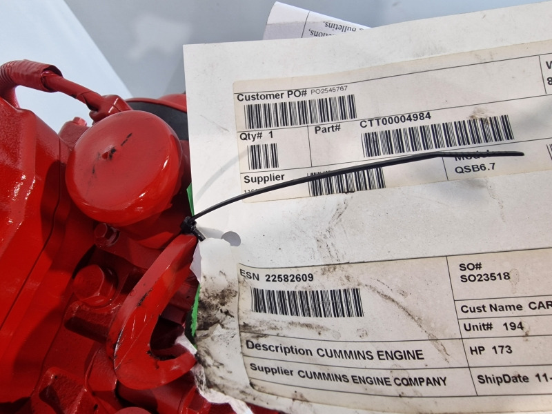 Cummins QSB6.7 CPL4990 New Engine (Plant) - Engine for Construction machinery: picture 2 Cummins QSB6.7 CPL4990 New Engine (Plant) - Engine for Construction machinery: picture 2