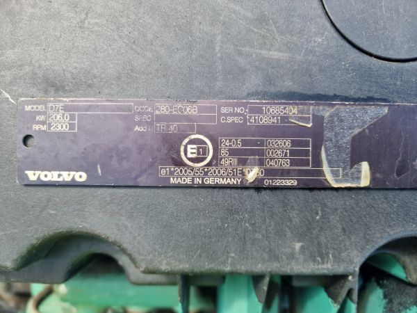 Volvo D7E 280-EC06B Truck Spec Engine (Truck) - Engine for Truck: picture 2 Volvo D7E 280-EC06B Truck Spec Engine (Truck) - Engine for Truck: picture 2