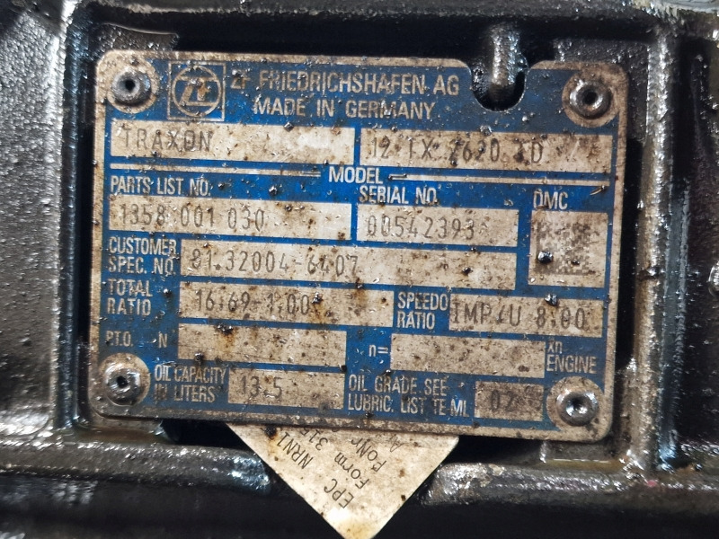 Gearbox ZF Traxon 12TX2620TD MAN Spec Gearbox: picture 11