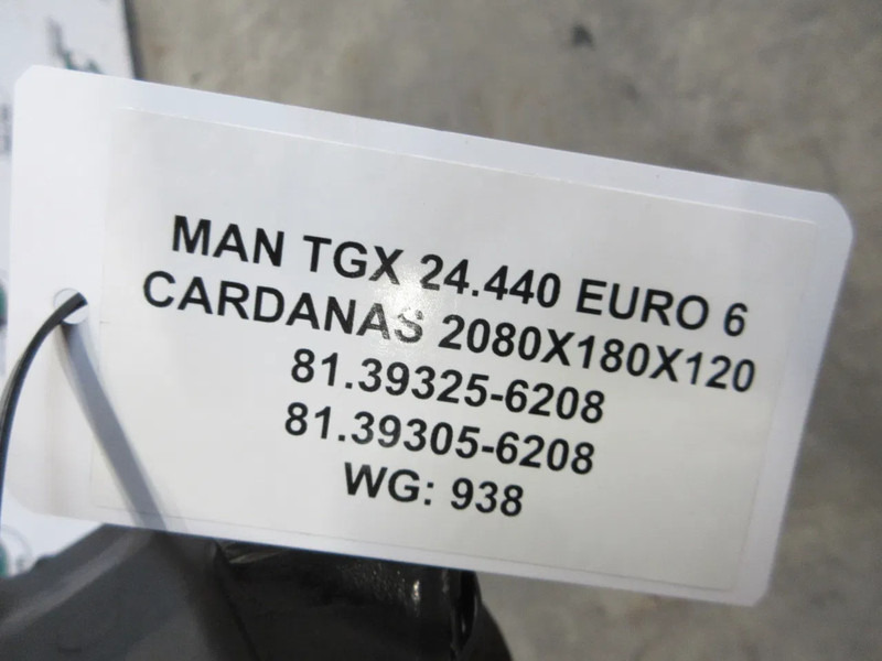 MAN 81.39325-6208 // 81.39305-6208 AANDRIJF AS MAN 18.420 EURO 6 MODEL 2021 - Drive shaft for Truck: picture 5 MAN 81.39325-6208 // 81.39305-6208 AANDRIJF AS MAN 18.420 EURO 6 MODEL 2021 - Drive shaft for Truck: picture 5
