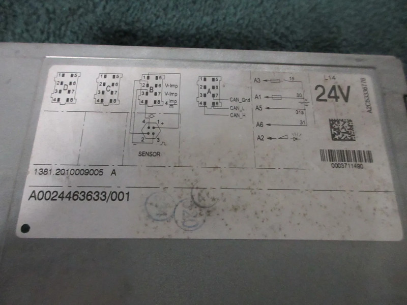 Mercedes-Benz A 002 446 36 33 TACHOGRAAF MERCEDES MP4 MODEL 2020 - Electrical system for Truck: picture 5 Mercedes-Benz A 002 446 36 33 TACHOGRAAF MERCEDES MP4 MODEL 2020 - Electrical system for Truck: picture 5