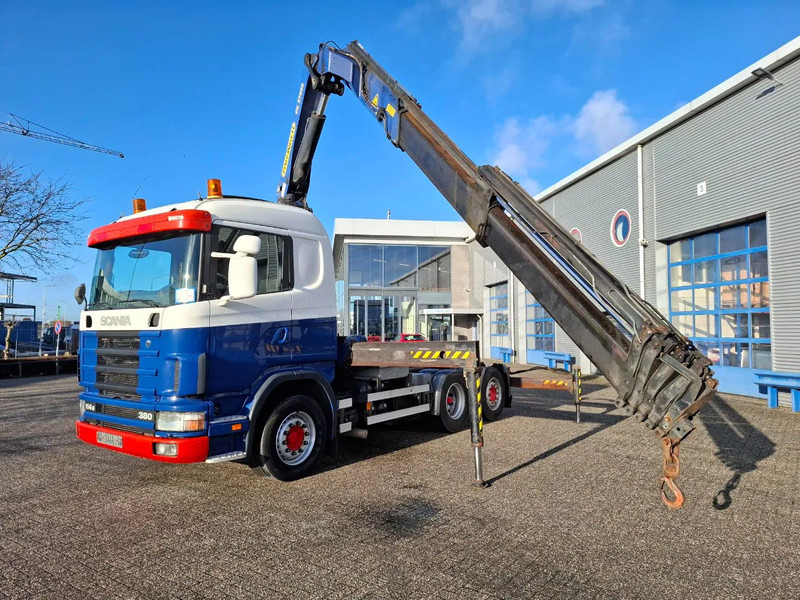 Scania 114G-380 / PALFINGER PK27000 / 16.8 METER / REMOTE / LIFT+LENKACHSE / 635772 KM / MANUAL / EURO-3 / 2002 - Crane truck: picture 2 Scania 114G-380 / PALFINGER PK27000 / 16.8 METER / REMOTE / LIFT+LENKACHSE / 635772 KM / MANUAL / EURO-3 / 2002 - Crane truck: picture 2