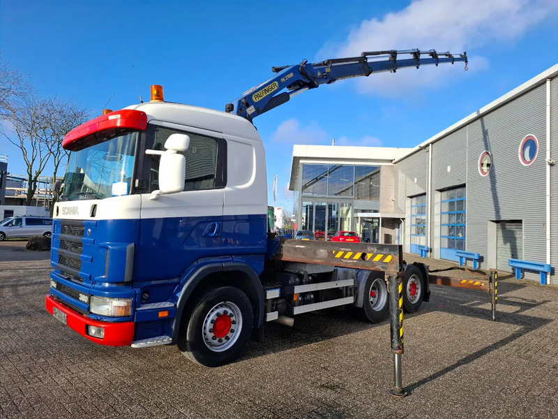 Scania 114G-380 / PALFINGER PK27000 / 16.8 METER / REMOTE / LIFT+LENKACHSE / 635772 KM / MANUAL / EURO-3 / 2002 - Crane truck: picture 1 Scania 114G-380 / PALFINGER PK27000 / 16.8 METER / REMOTE / LIFT+LENKACHSE / 635772 KM / MANUAL / EURO-3 / 2002 - Crane truck: picture 1