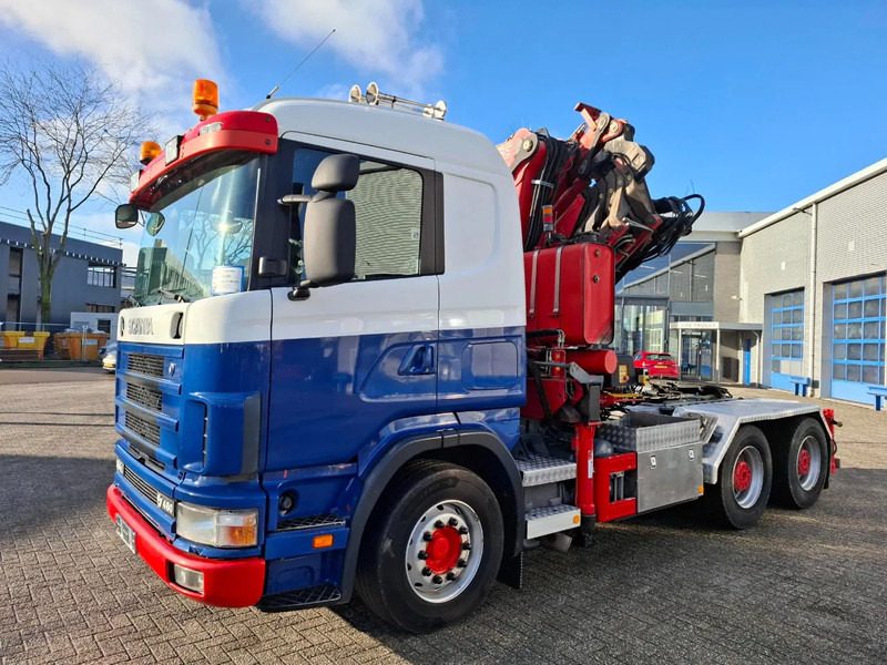 Scania 164L-480 V8 / RETARDER / 2XBIG AXLE / FASSI F420XP / JIB / 27,05 METER / REMOTE / 635772 KM / MANUAL / EURO-3 / 2002 - Crane truck: picture 3 Scania 164L-480 V8 / RETARDER / 2XBIG AXLE / FASSI F420XP / JIB / 27,05 METER / REMOTE / 635772 KM / MANUAL / EURO-3 / 2002 - Crane truck: picture 3