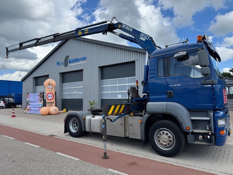 MAN TGA 18.310, Crane Pesci SE155N/4, Manual Kran, Grua, Grue, Kraan - Tractor unit: picture 1 MAN TGA 18.310, Crane Pesci SE155N/4, Manual Kran, Grua, Grue, Kraan - Tractor unit: picture 1