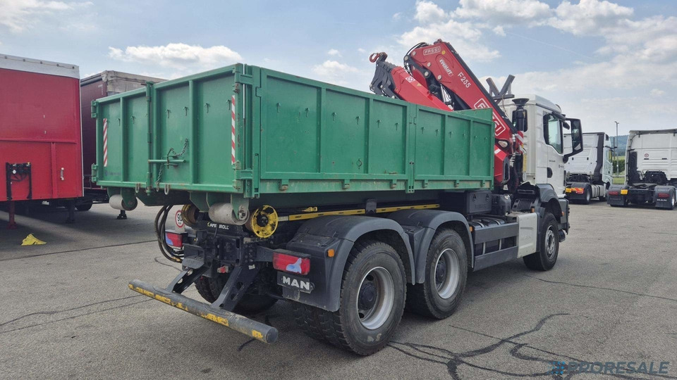 MAN TGS 480 6x4 EURO 6 / EVERLIFT kontejner + hydraulická ruka FASSI F255A.2.26 - Dropside/ Flatbed truck, Crane truck: picture 3 MAN TGS 480 6x4 EURO 6 / EVERLIFT kontejner + hydraulická ruka FASSI F255A.2.26 - Dropside/ Flatbed truck, Crane truck: picture 3