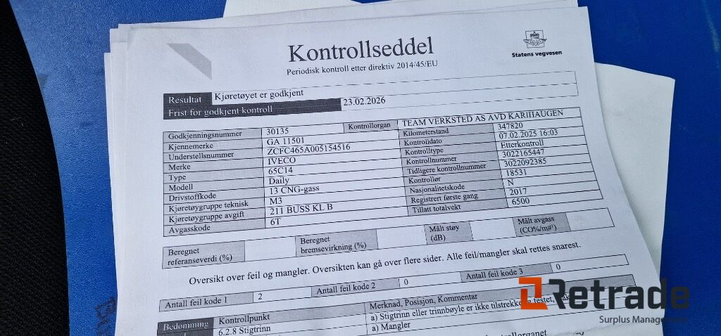 Minibus, Passenger van 2017 Buss 16 seter IVECO DAILY Bensin + gass EU-Godkjent: picture 12 Minibus, Passenger van 2017 Buss 16 seter IVECO DAILY Bensin + gass EU-Godkjent: picture 12