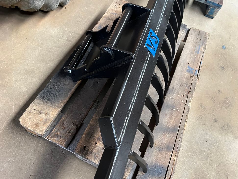 Afretter / Rive for Rendegraver/Excavator 2 M / Leveler / Rake for Backhoe/Excavator 2 M - Tool/ Equipment: picture 3 Afretter / Rive for Rendegraver/Excavator 2 M / Leveler / Rake for Backhoe/Excavator 2 M - Tool/ Equipment: picture 3