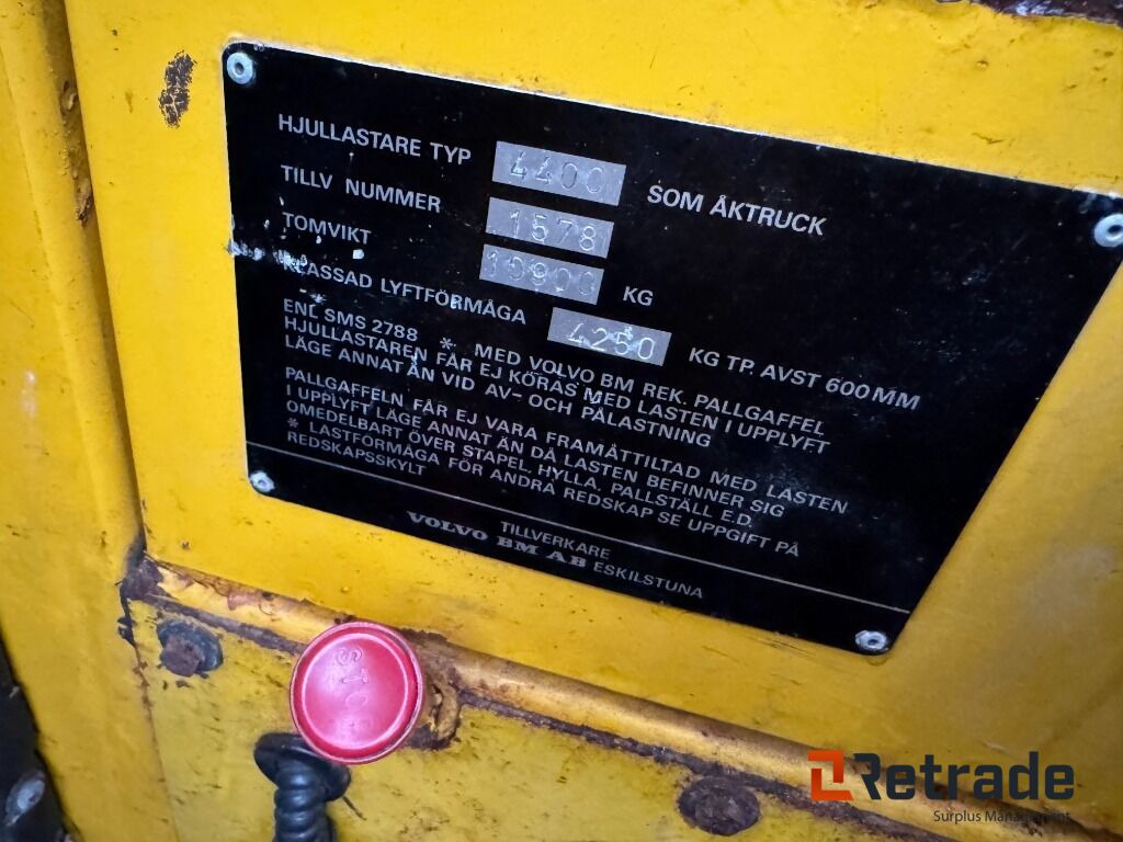 Construction machinery Hjullastare Volvo 4400: picture 49