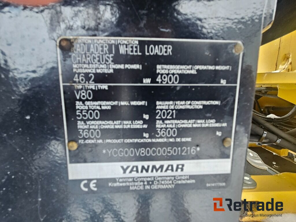 Construction machinery Hjullastare Yanmar V80-5 Vikplog, Planeringsskopa: picture 29