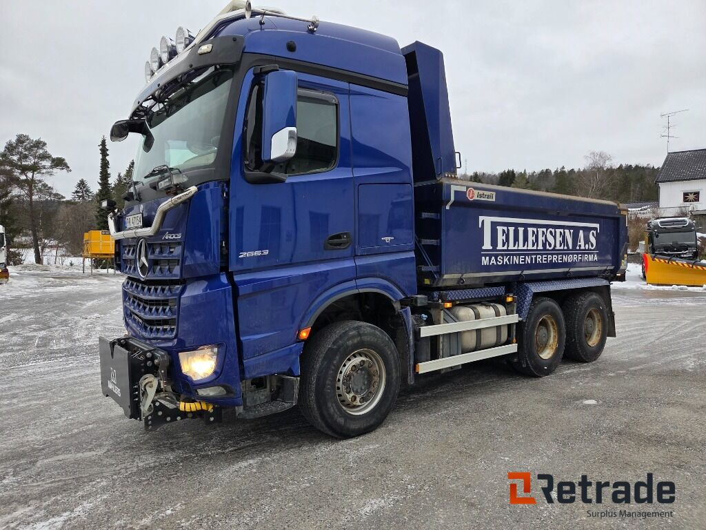 Tipper MB AROCS 2663 2018 MOD EU OK 6X4 WEBASTO BRØYTERIGGET: picture 1
