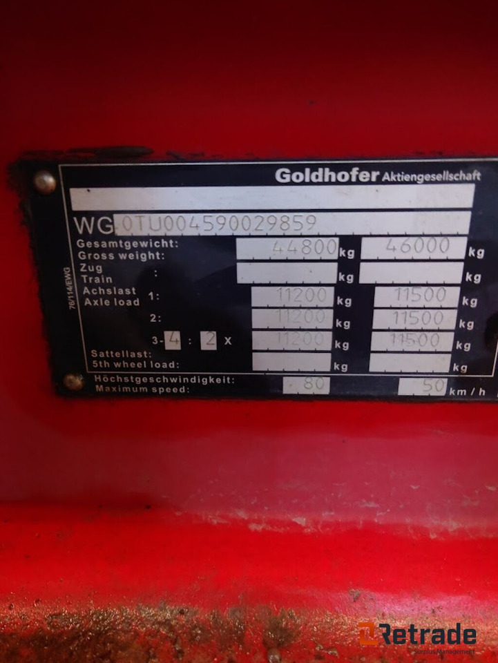 Maskinsläp GOLDHOFER TU 4-32/80 - Low loader trailer: picture 4 Maskinsläp GOLDHOFER TU 4-32/80 - Low loader trailer: picture 4