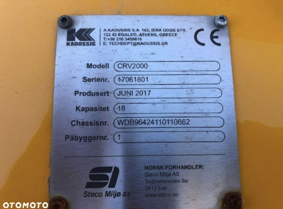 New Garbage truck body Kadussis CRV2000 Like NTM, Steco - Like NEW Kadussis CRV2000 Like NTM, Steco - Like NEW: picture 12 New Garbage truck body Kadussis CRV2000 Like NTM, Steco - Like NEW Kadussis CRV2000 Like NTM, Steco - Like NEW: picture 12