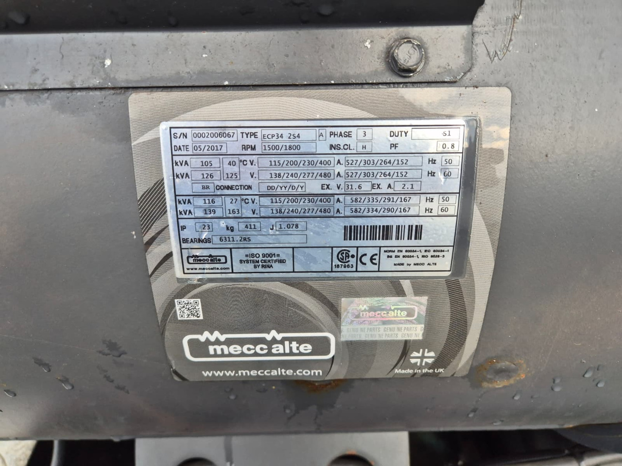 New Generator set MECALAC ECP34 2S4 - Iveco Engine,126kVA,New oils, filters, Mecc Alte ECP34 2S4 - Iveco Engine,126kVA,New oils, filters, Like New: picture 21 New Generator set MECALAC ECP34 2S4 - Iveco Engine,126kVA,New oils, filters, Mecc Alte ECP34 2S4 - Iveco Engine,126kVA,New oils, filters, Like New: picture 21
