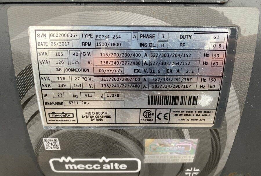 Mecc Alte ECP34 2S4 - Iveco Engine,126kVA,New oils - Engine for Construction machinery: picture 4 Mecc Alte ECP34 2S4 - Iveco Engine,126kVA,New oils - Engine for Construction machinery: picture 4