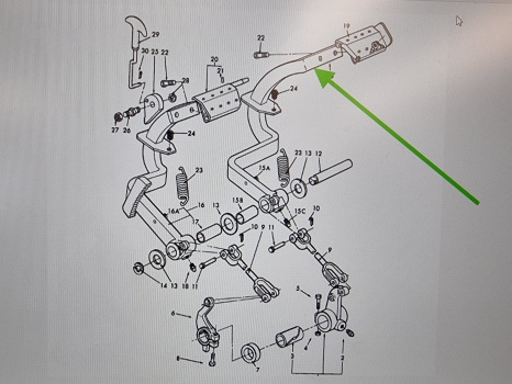 Ford 4610, 10 Series, Lp Cab Clutch Pedal D4nn2n002c - Pedal for Farm tractor: picture 5 Ford 4610, 10 Series, Lp Cab Clutch Pedal D4nn2n002c - Pedal for Farm tractor: picture 5