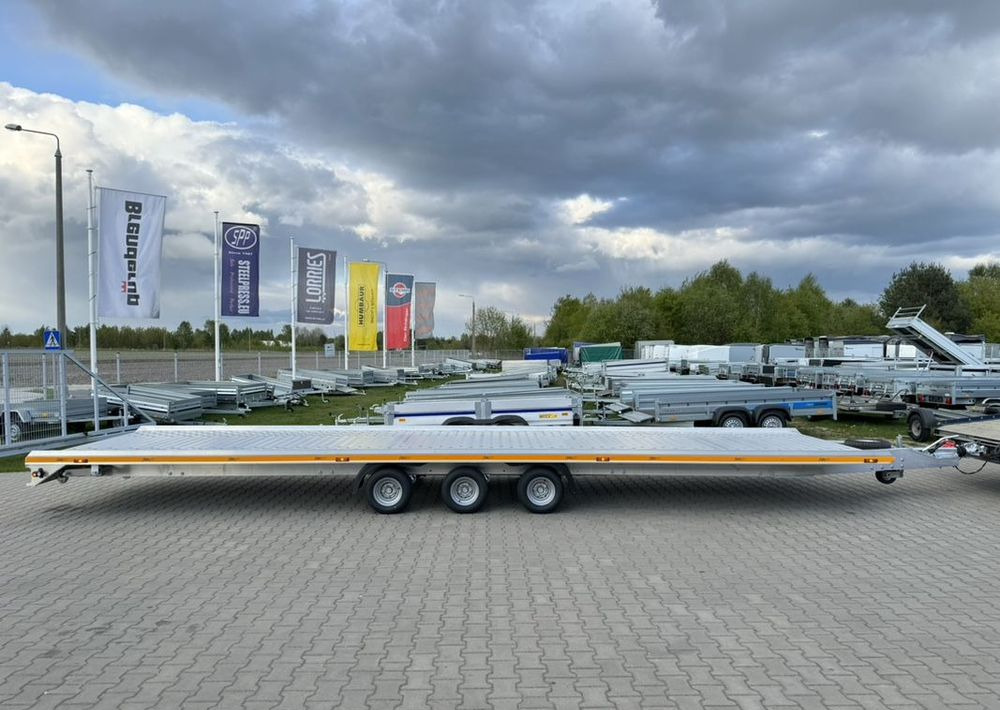 GROMEX laweta aluminiowa | 850x210cm | DMC 3500kg | platforma na 2 auta | 3 osie AL-KO | OŚWIETLENIE LED - Autotransporter trailer: picture 2 GROMEX laweta aluminiowa | 850x210cm | DMC 3500kg | platforma na 2 auta | 3 osie AL-KO | OŚWIETLENIE LED - Autotransporter trailer: picture 2