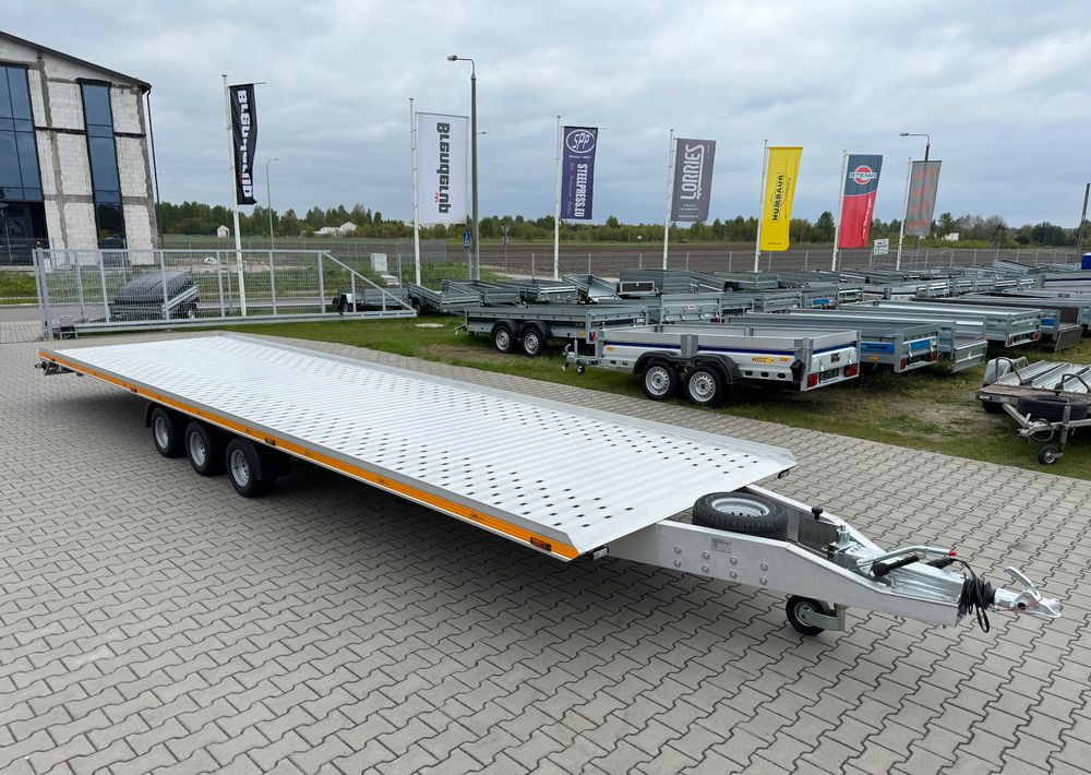 Gromex laweta aluminiowa | 850x210cm | DMC 3500kg | platforma na 2 auta | 3 osie AL-KO | OŚWIETLENIE LED - Autotransporter trailer: picture 4 Gromex laweta aluminiowa | 850x210cm | DMC 3500kg | platforma na 2 auta | 3 osie AL-KO | OŚWIETLENIE LED - Autotransporter trailer: picture 4