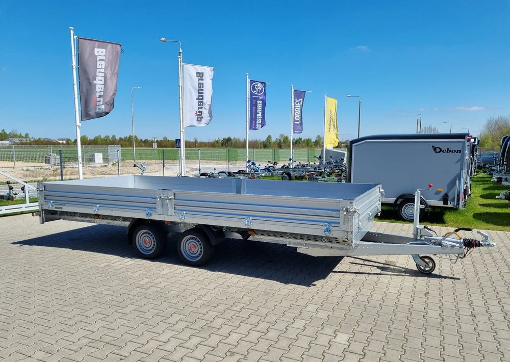 Stema Przyczepa 510x213 cm ALU 3,5T hamowana - Dropside/ Flatbed trailer: picture 1 Stema Przyczepa 510x213 cm ALU 3,5T hamowana - Dropside/ Flatbed trailer: picture 1