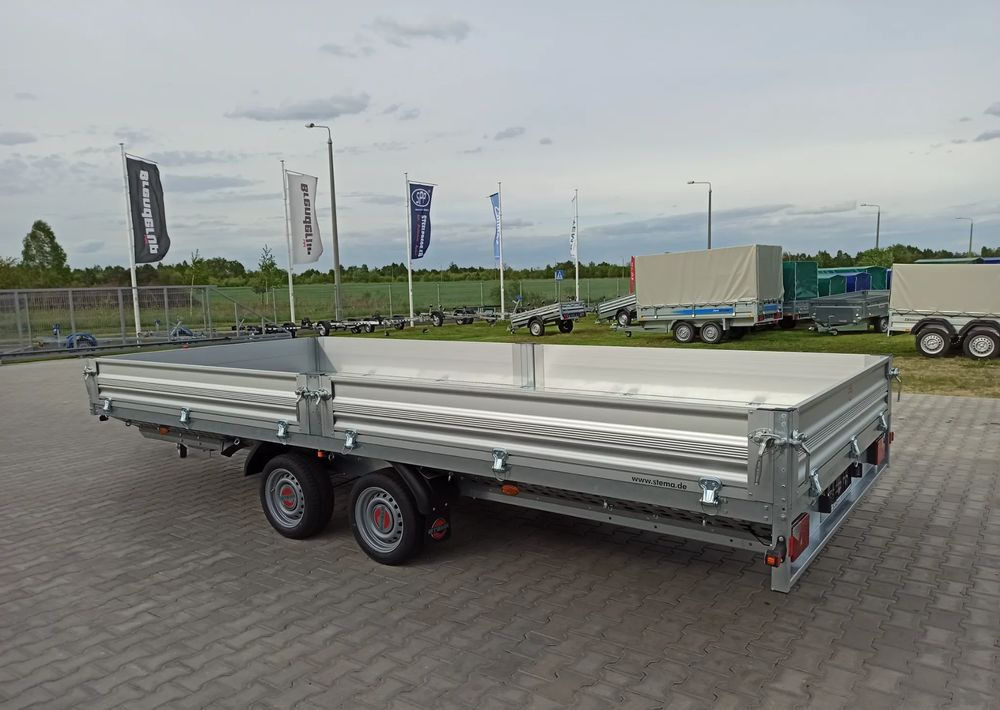 Stema Przyczepa 510x213 cm ALU 3,5T hamowana - Dropside/ Flatbed trailer: picture 5 Stema Przyczepa 510x213 cm ALU 3,5T hamowana - Dropside/ Flatbed trailer: picture 5