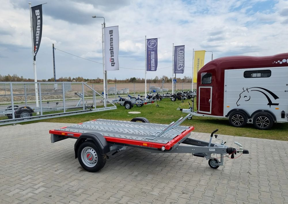 Stema STM 02 10-25-15.1 red | 251x153 cm 3 motocykle | DMC 1000kg - Motorcycle trailer: picture 1 Stema STM 02 10-25-15.1 red | 251x153 cm 3 motocykle | DMC 1000kg - Motorcycle trailer: picture 1