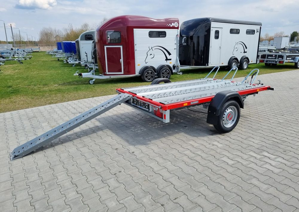 Stema STM 02 10-25-15.1 red | 251x153 cm 3 motocykle | DMC 1000kg - Motorcycle trailer: picture 2 Stema STM 02 10-25-15.1 red | 251x153 cm 3 motocykle | DMC 1000kg - Motorcycle trailer: picture 2