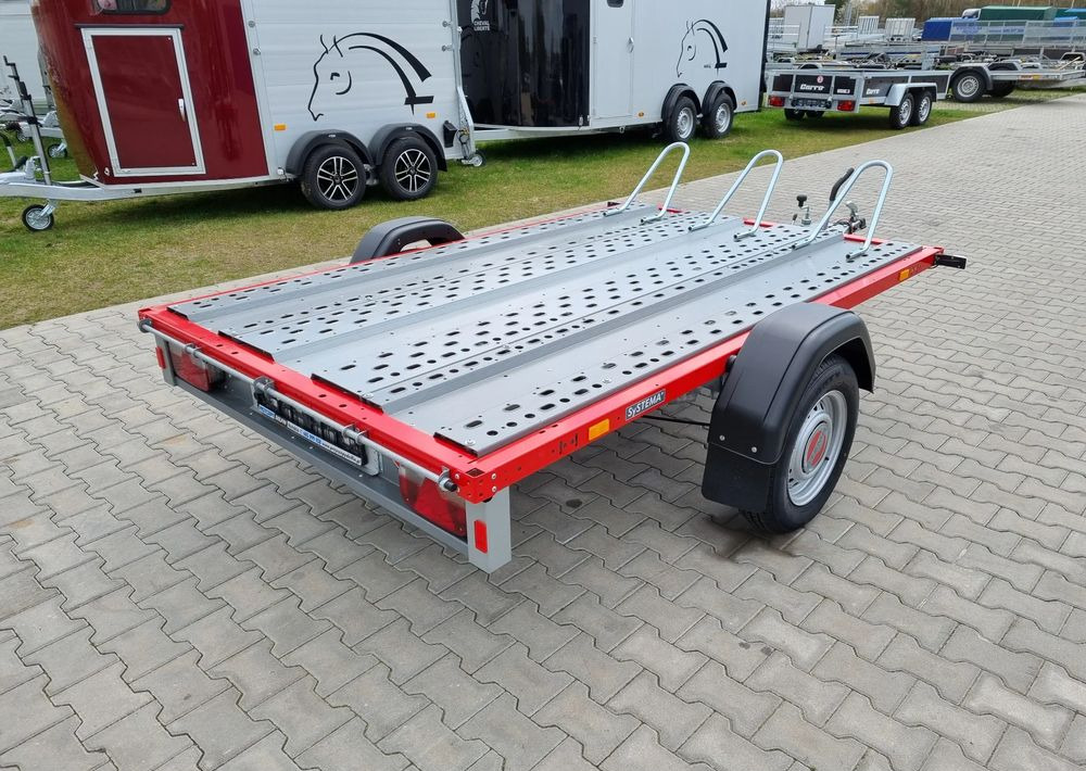 Stema STM 02 10-25-15.1 red | 251x153 cm 3 motocykle | DMC 1000kg - Motorcycle trailer: picture 4 Stema STM 02 10-25-15.1 red | 251x153 cm 3 motocykle | DMC 1000kg - Motorcycle trailer: picture 4