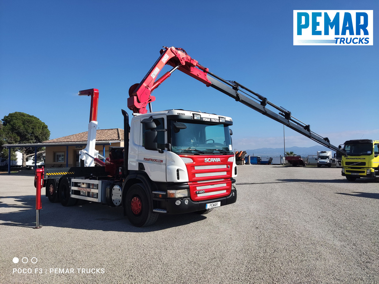 Crane truck SCANIA P 420 GRUA GANCHO MULTILIFT 6X2: picture 28