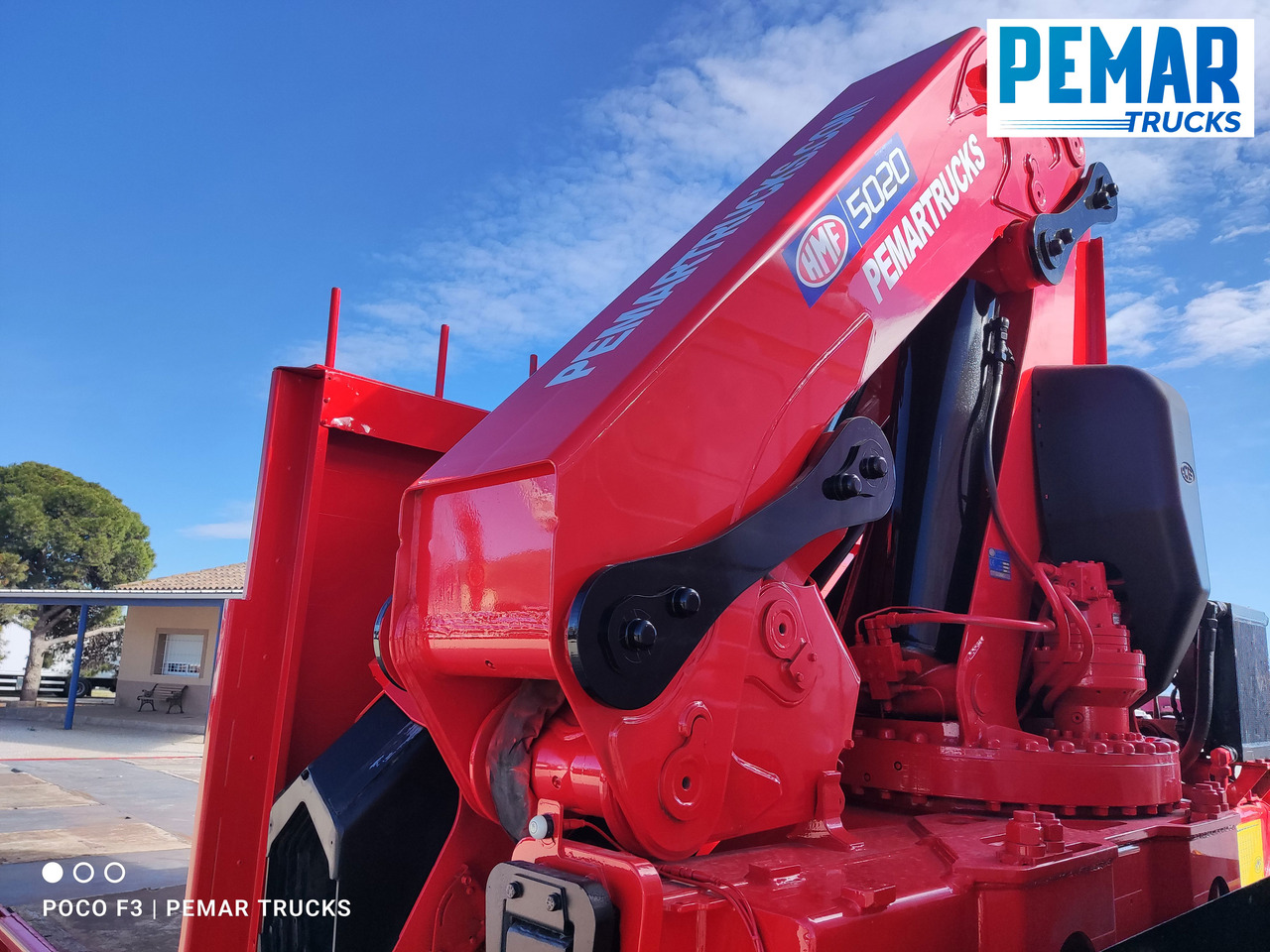 Crane truck SCANIA R 450 6X2 GRUA HMF 5020 K-5 CJA FIJA - BDF - PLATAFORMA EURO 6: picture 23