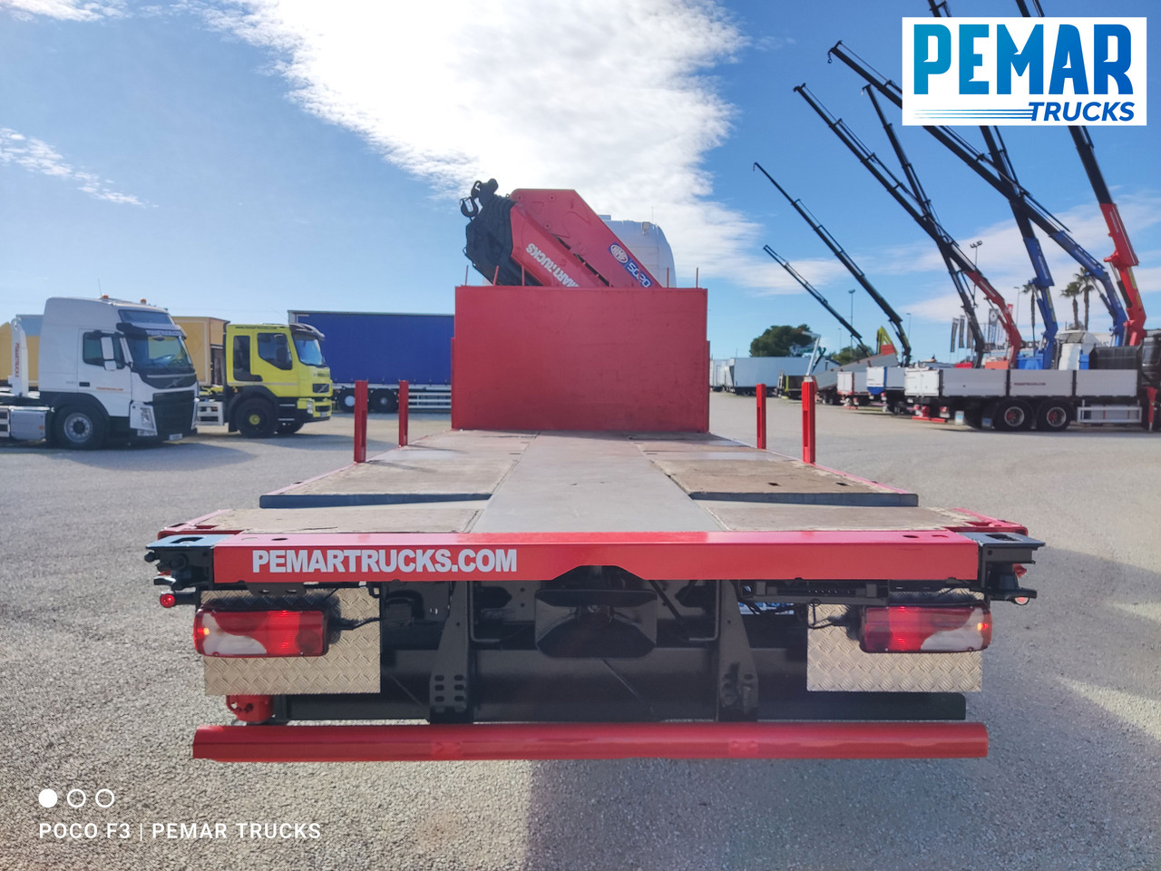 Crane truck SCANIA R 450 6X2 GRUA HMF 5020 K-5 CJA FIJA - BDF - PLATAFORMA EURO 6: picture 17