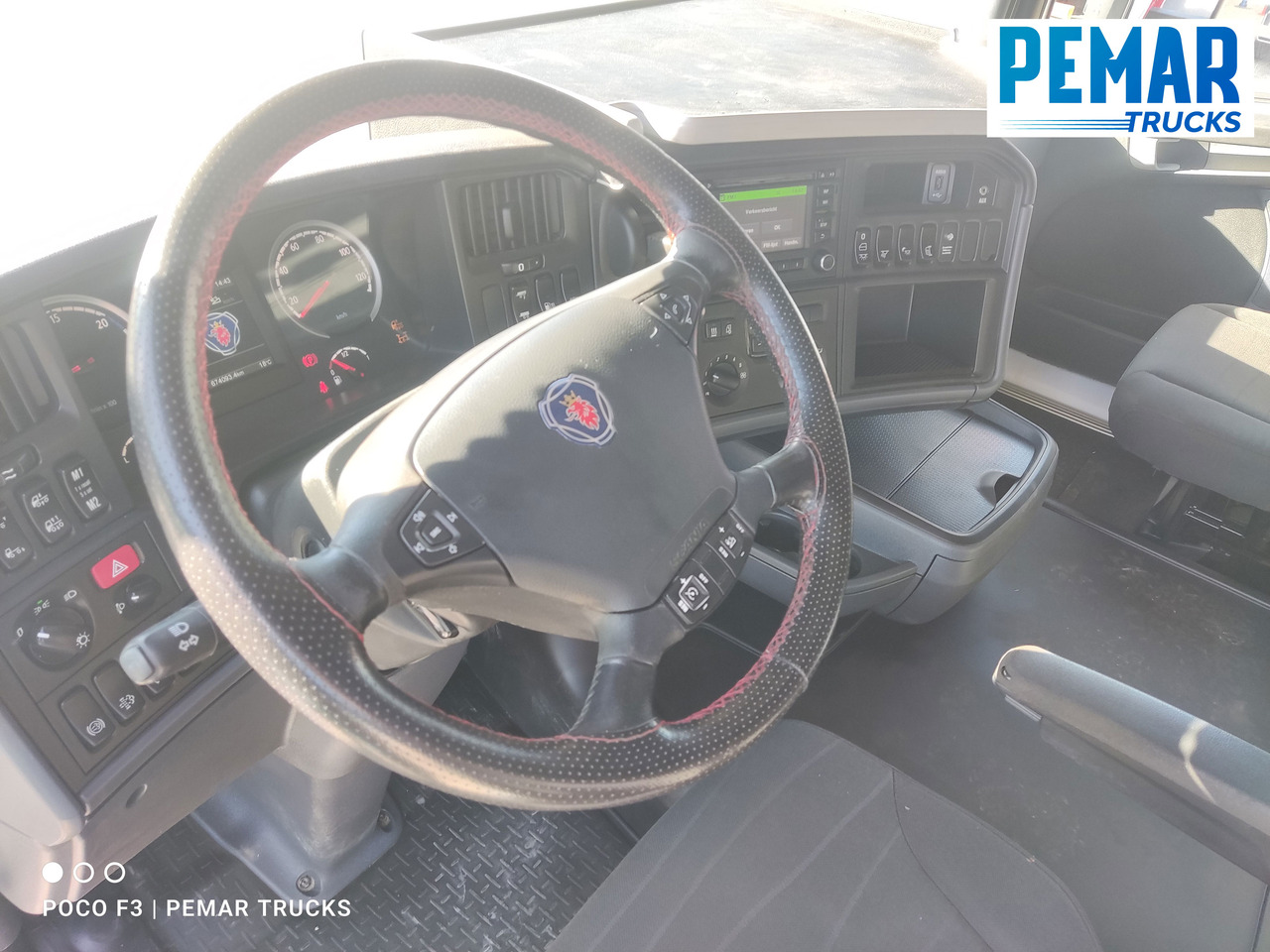 Crane truck SCANIA R 450 6X2 GRUA HMF 5020 K-5 CJA FIJA - BDF - PLATAFORMA EURO 6: picture 32