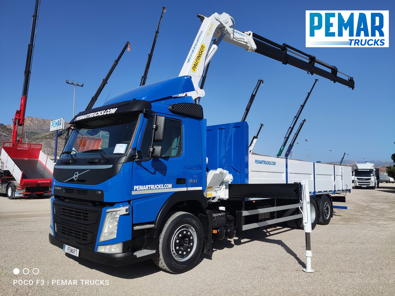 VOLVO FM 450 6X2 GRUA PALFINGER PK 21000 CAJA FIJA EURO 6 - Dropside/ Flatbed truck, Crane truck: picture 1 VOLVO FM 450 6X2 GRUA PALFINGER PK 21000 CAJA FIJA EURO 6 - Dropside/ Flatbed truck, Crane truck: picture 1