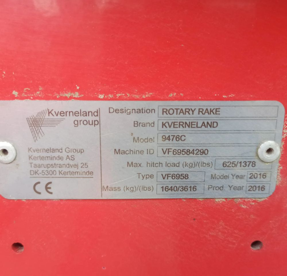 Kverneland Taarup 9476C - Tedder/ Rake: picture 5 Kverneland Taarup 9476C - Tedder/ Rake: picture 5
