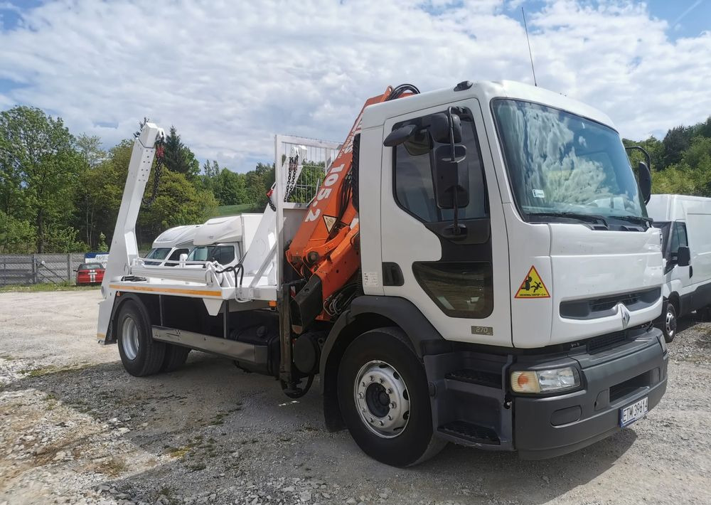 Renault Premium 270DCi + żuraw HDS Atlas 105.2 + Bramowiec MEILLER 12t Kontener - Skip loader truck, Crane truck: picture 2 Renault Premium 270DCi + żuraw HDS Atlas 105.2 + Bramowiec MEILLER 12t Kontener - Skip loader truck, Crane truck: picture 2
