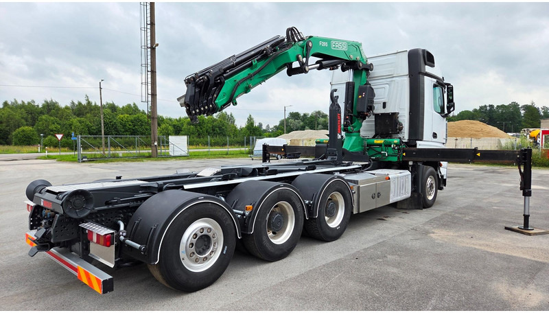 Hook lift truck, Crane truck Mercedes-Benz Arocs 3253 8X4*4 Fassi F295: picture 8