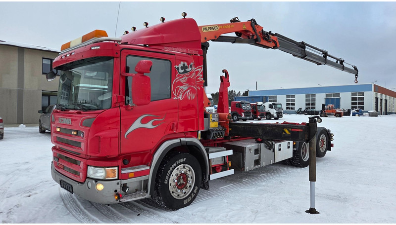 Scania P360 6X2*4 Palfinger PK18002 - Hook lift truck, Crane truck: picture 1 Scania P360 6X2*4 Palfinger PK18002 - Hook lift truck, Crane truck: picture 1