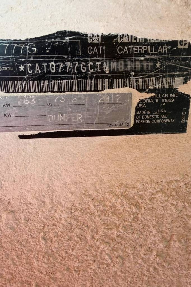 CAT 777 G (Coming soon - CE CERTIFIED) - Rigid dumper/ Rock truck: picture 2 CAT 777 G (Coming soon - CE CERTIFIED) - Rigid dumper/ Rock truck: picture 2