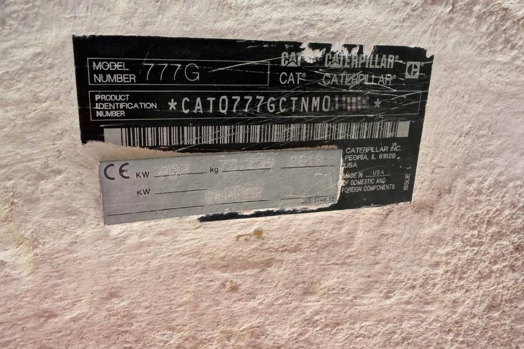 CAT 777 G (Coming soon - CE CERTIFIED) - Rigid dumper/ Rock truck: picture 5 CAT 777 G (Coming soon - CE CERTIFIED) - Rigid dumper/ Rock truck: picture 5