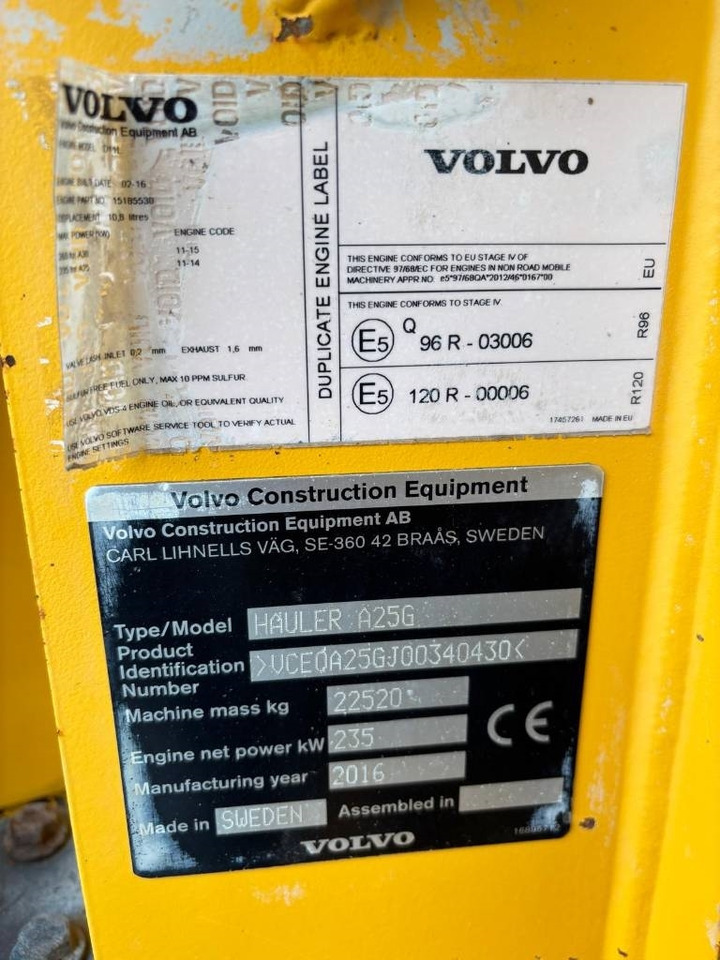 Volvo A 25 G  leasing Volvo A 25 G: picture 10