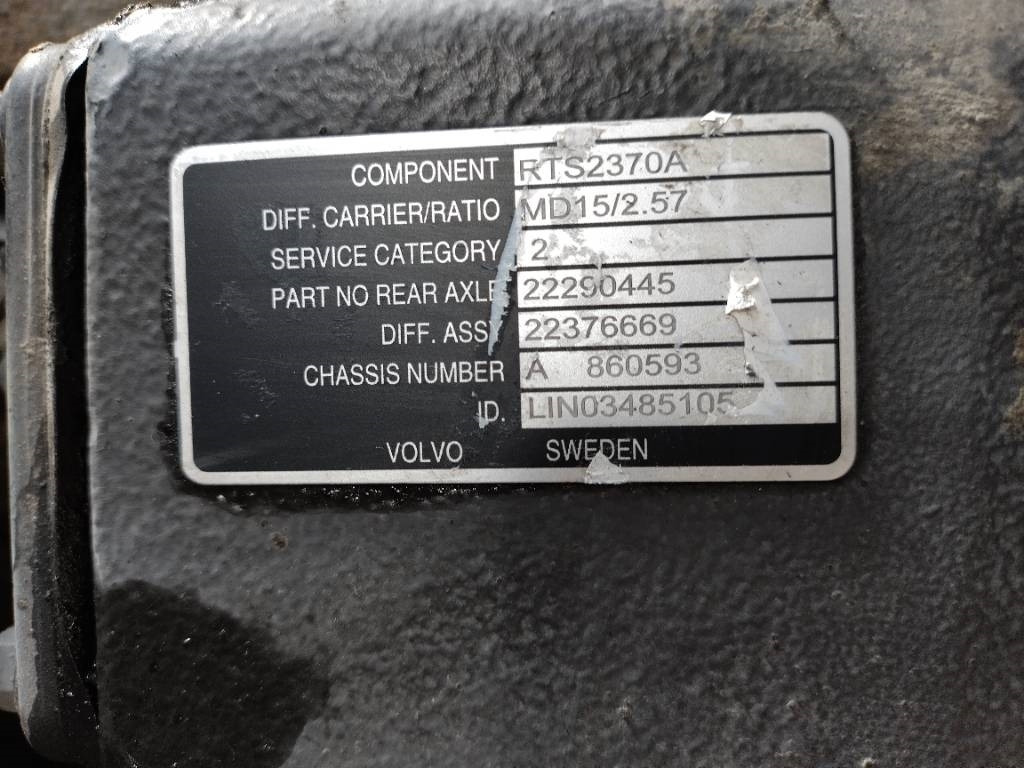 Volvo RTS2370A - Axle and parts for Truck: picture 2 Volvo RTS2370A - Axle and parts for Truck: picture 2