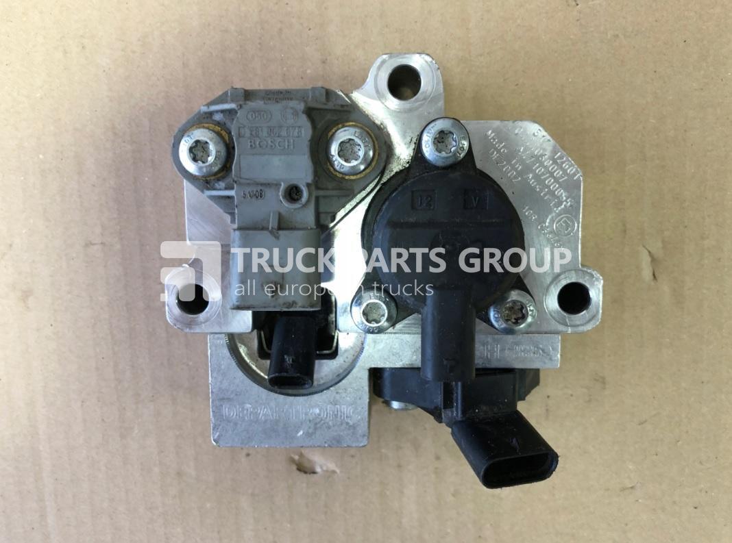 Mercedes Benz Actros, Arox, MP4 EURO 6, EURO6 emission, AD BLUE metering unit, doser block assembly, 4710700055, 0444030010 BOSCH DeNOx dosing module, DeNOx dozing module element (fuel injector dosing - Muffler/ Exhaust system for Truck: picture 1 Mercedes Benz Actros, Arox, MP4 EURO 6, EURO6 emission, AD BLUE metering unit, doser block assembly, 4710700055, 0444030010 BOSCH DeNOx dosing module, DeNOx dozing module element (fuel injector dosing - Muffler/ Exhaust system for Truck: picture 1