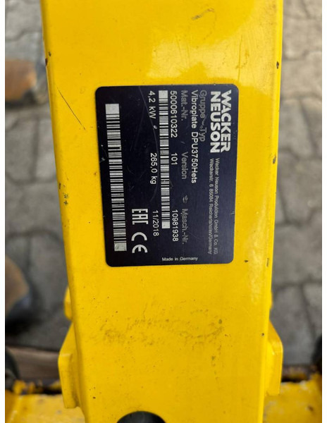 WACKER NEUSON DPU 3750 He-ts - Vibratory plate: picture 5 WACKER NEUSON DPU 3750 He-ts - Vibratory plate: picture 5