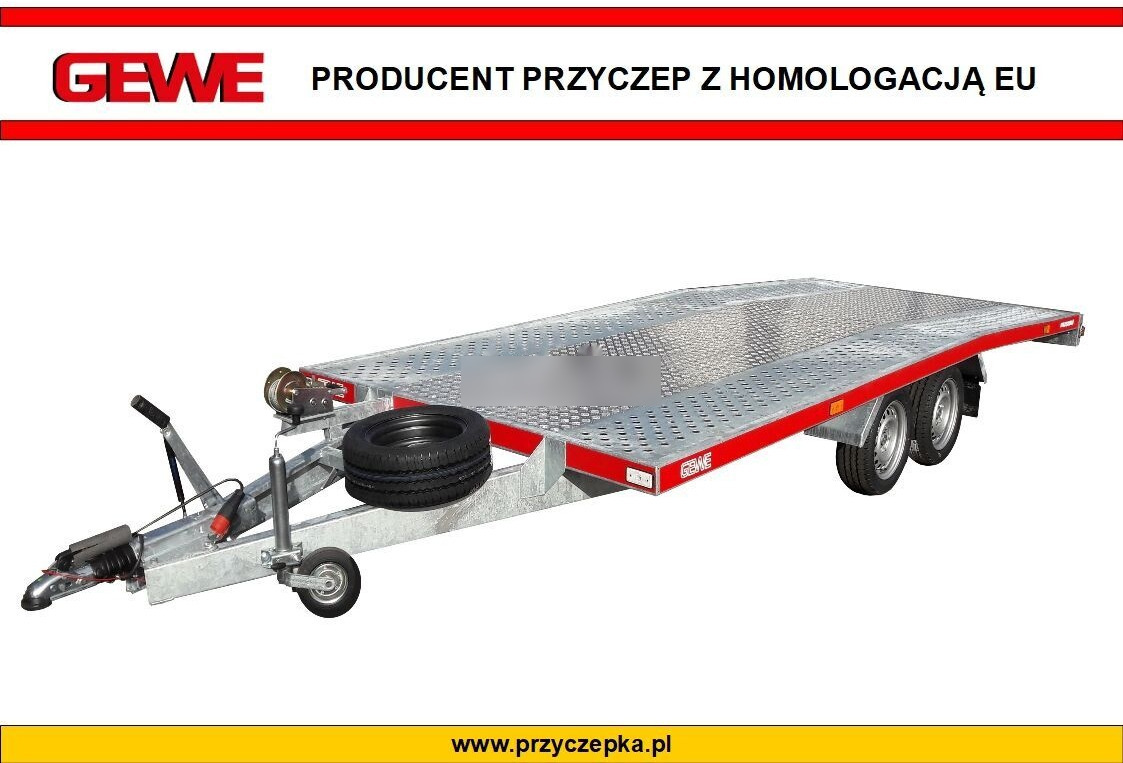 Gewe Laweta L3500 D/1 - 4x2,1 m - super wytrzymała - Autotransporter trailer: picture 1 Gewe Laweta L3500 D/1 - 4x2,1 m - super wytrzymała - Autotransporter trailer: picture 1