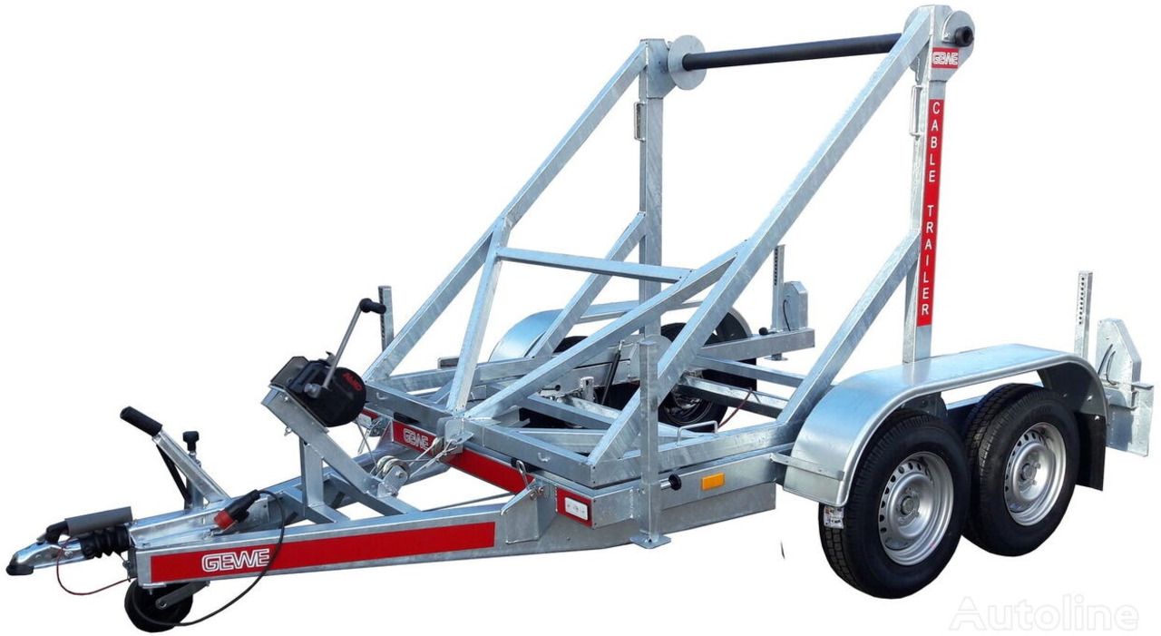 Gewe Przyczepa kablowa P3500 D/1 do przewozu bębnów kablowych - Cable drum trailer: picture 4 Gewe Przyczepa kablowa P3500 D/1 do przewozu bębnów kablowych - Cable drum trailer: picture 4