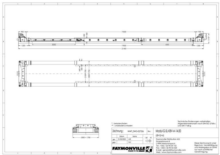 Flatbed body Faymonville G Module Vesseldeck 8 + 5 meter: picture 13