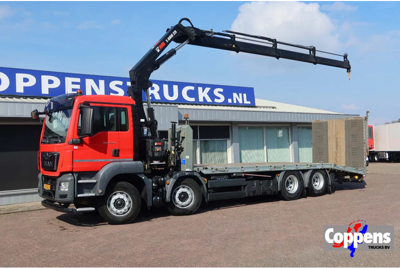 MAN TGS 35.360 8x2 Euro 6 Oprijwagen + Hiab 228 E 3 kraan. - Dropside/ Flatbed truck, Crane truck: picture 1 MAN TGS 35.360 8x2 Euro 6 Oprijwagen + Hiab 228 E 3 kraan. - Dropside/ Flatbed truck, Crane truck: picture 1