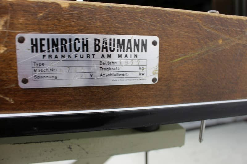 Baumann XY - Printing machinery: picture 4 Baumann XY - Printing machinery: picture 4