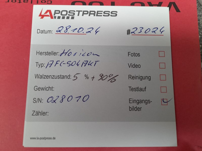 Horizon AFC-504 AKT | folder | 4 | 2001 - Folding machine: picture 2 Horizon AFC-504 AKT | folder | 4 | 2001 - Folding machine: picture 2