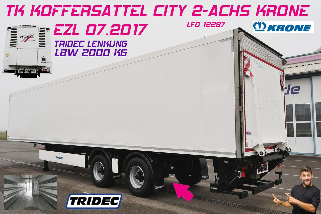 Krone SZ 18/CITY ZWANGSGELENKT / LBW 2 TO/MITSUBISHI - Closed box semi-trailer: picture 1 Krone SZ 18/CITY ZWANGSGELENKT / LBW 2 TO/MITSUBISHI - Closed box semi-trailer: picture 1